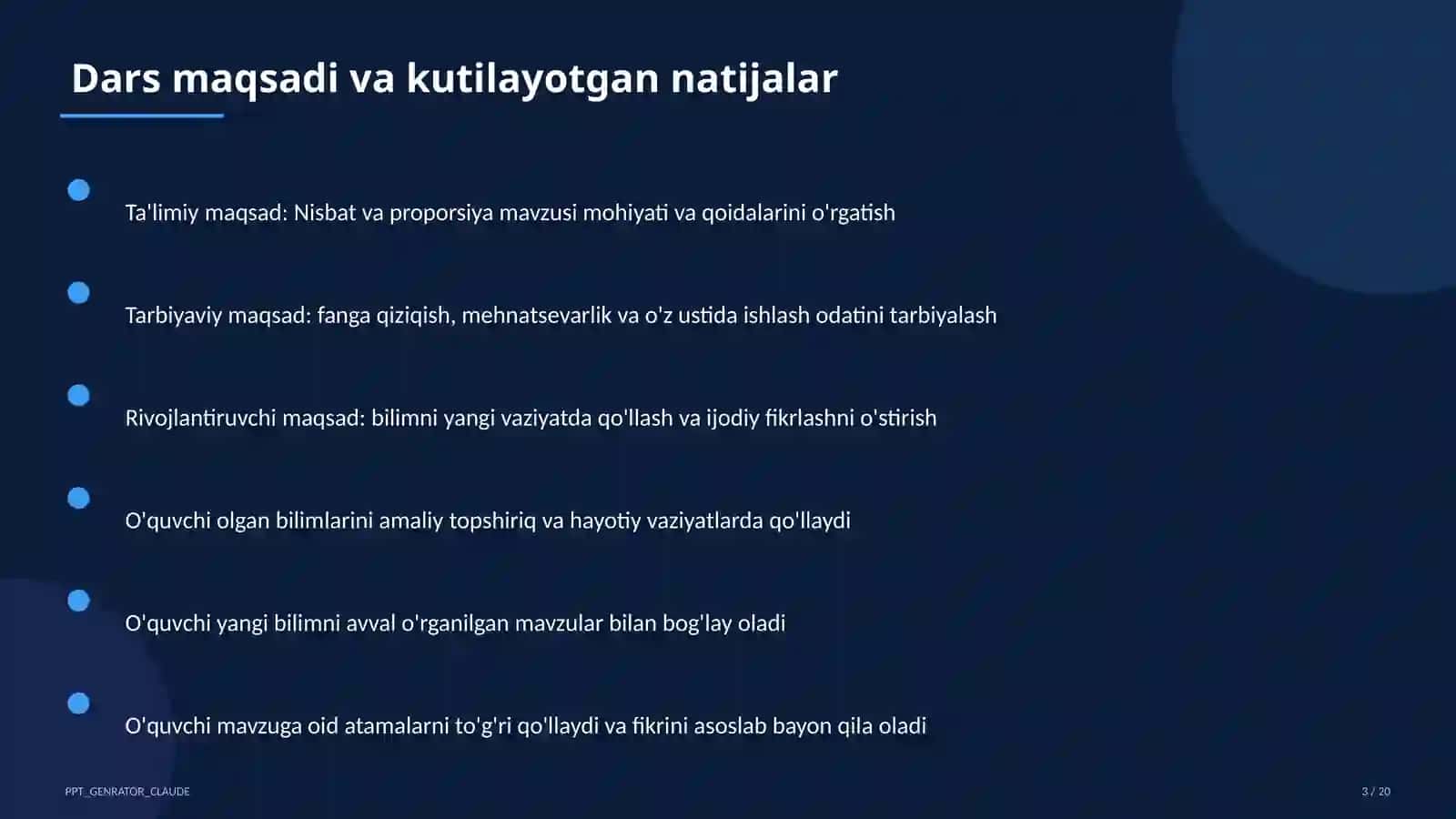 Nisbat va proporsiya (6-sinf) 3