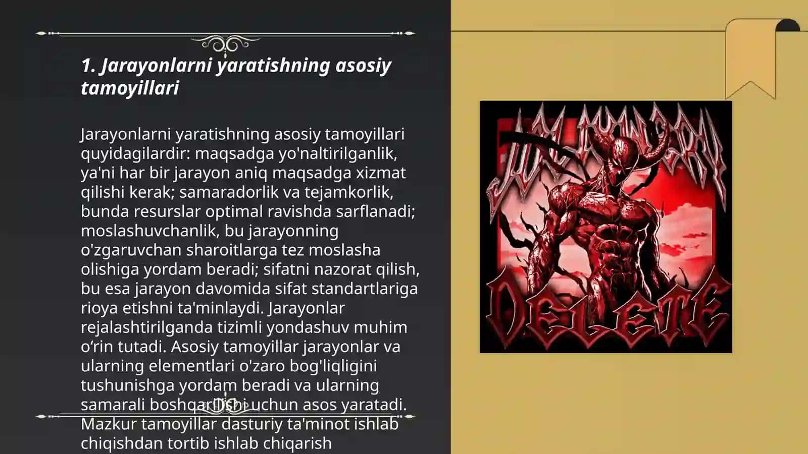 Jarayonlar yaratish, o‘chirish va boshqarish mexanizmlari 3