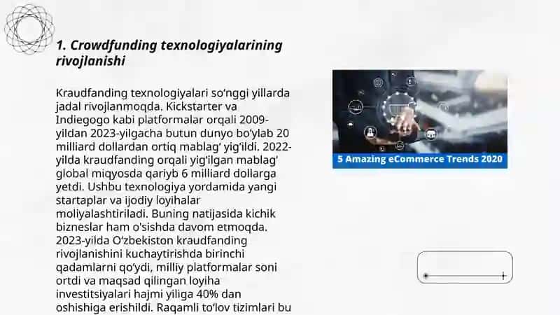 Crowdfunding texnologiyalari va platformalari 3