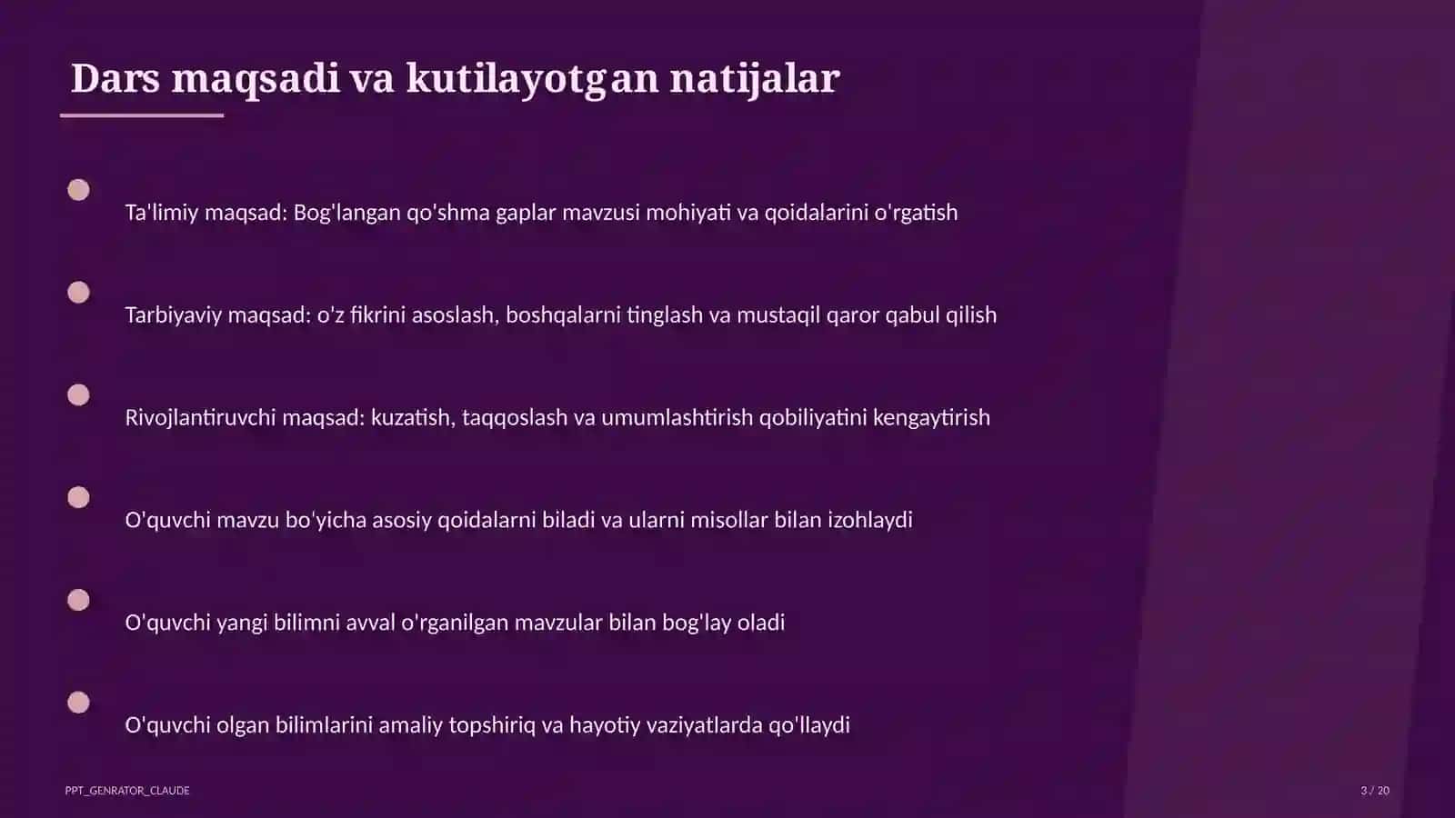 Bog'langan qo'shma gaplar (9-sinf) 3