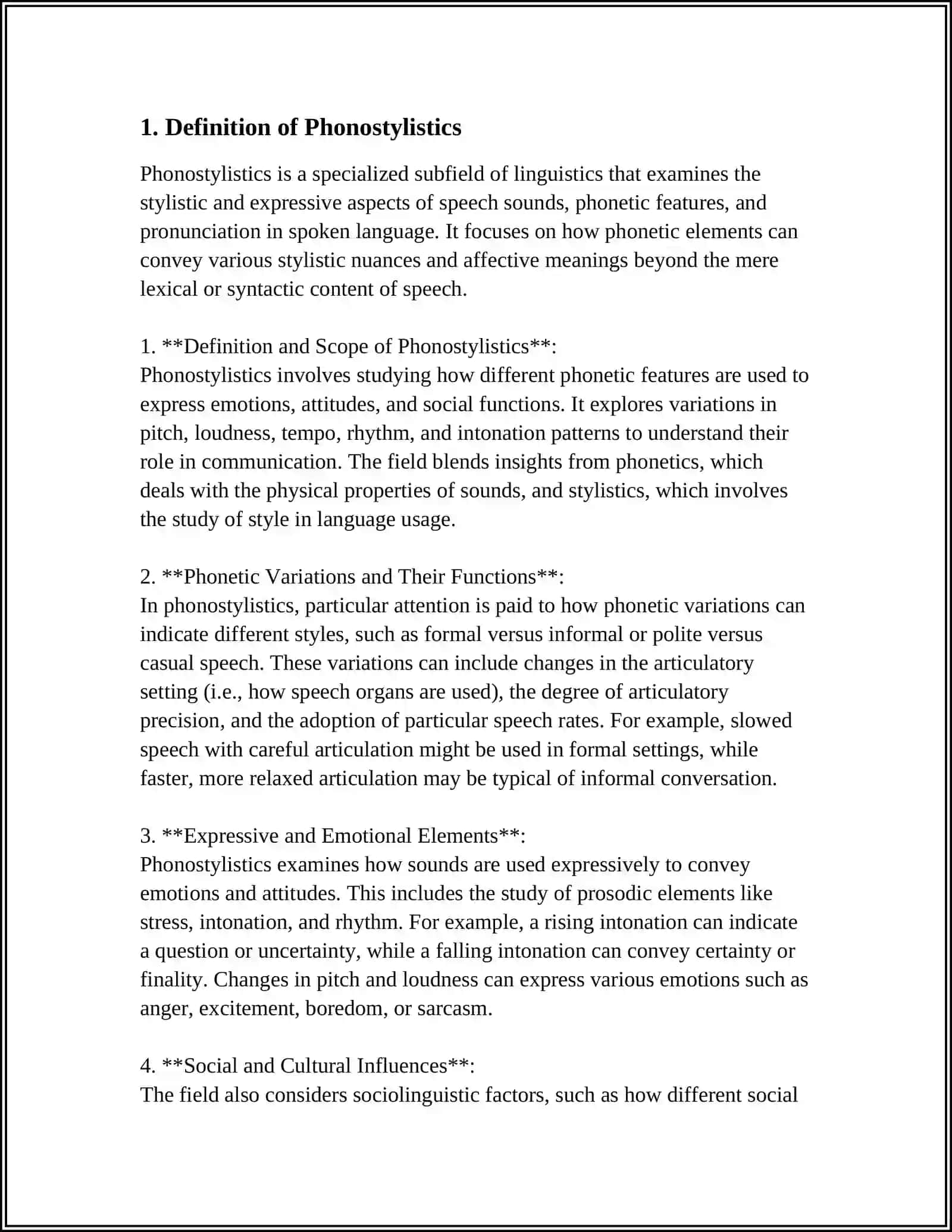 Theme: PHONOSTYLISTICS AND MAIN FEATURES 3