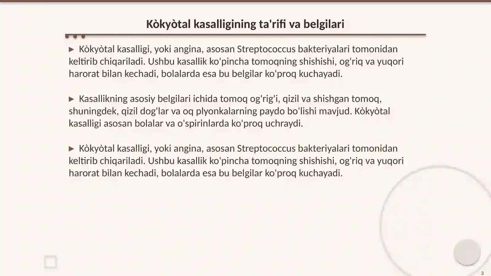 Kòkyòtal kasalligi ustidan epedimiologik nazorat 3