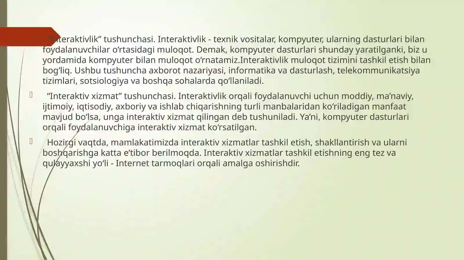 Soha axborot tizimlarining interaktiv xizmatlari 3