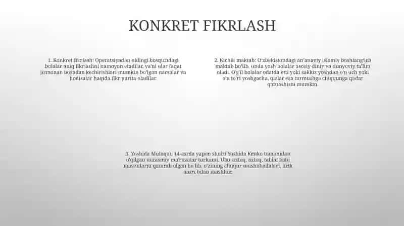 Kichik Maktab Yoshida Muloqotning Xususiyatlari 3