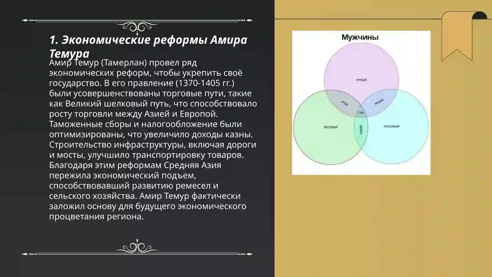 Экономические реформы Амира Темура 3