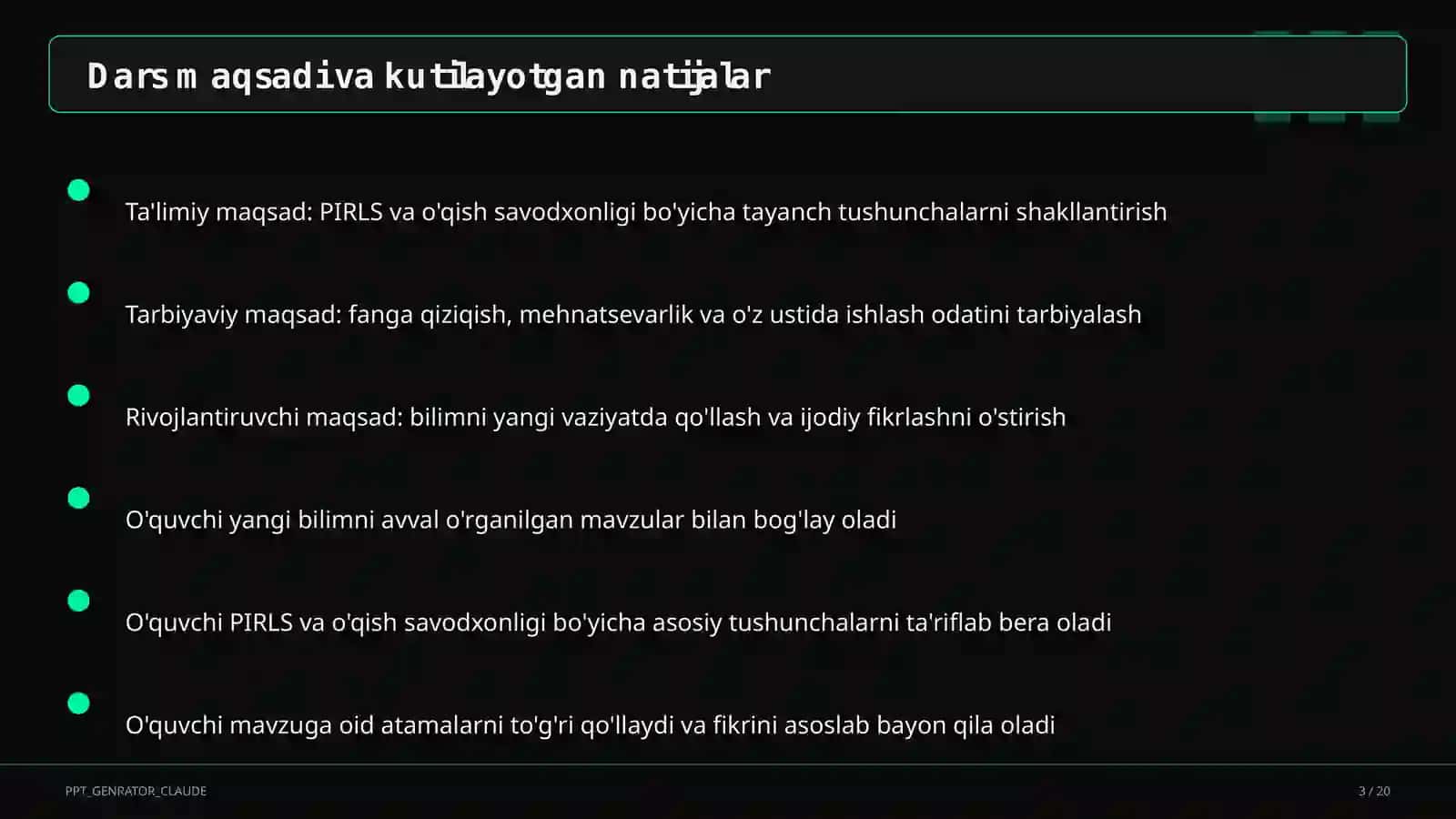 PIRLS va o'qish savodxonligi 3
