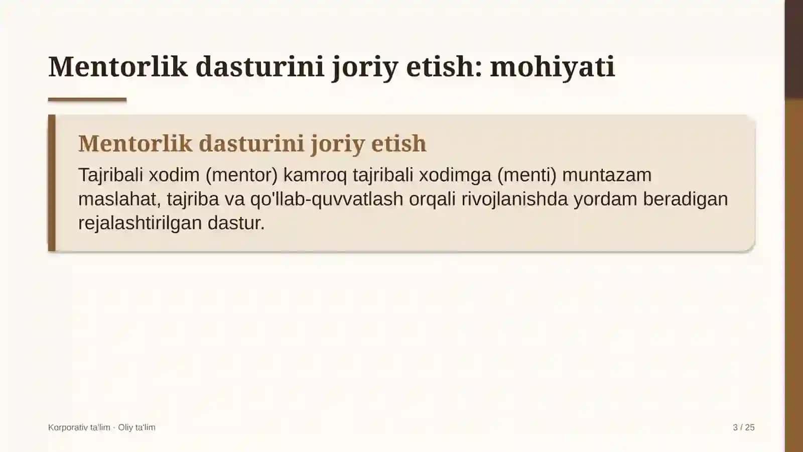 maxsus texnika parklarida mentorlik dasturini joriy etish 8096 3