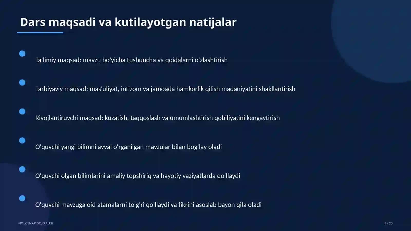 O'qituvchilar uchun: pedagogika va o'qitish metodikasi 3