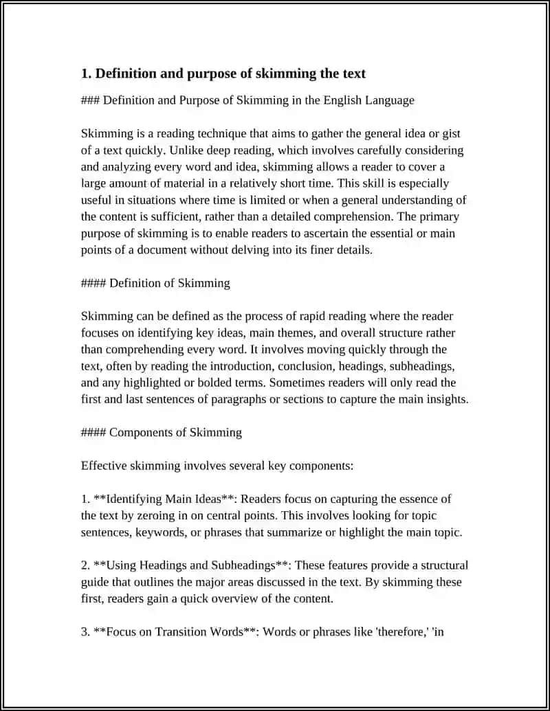 Skimming the Text 3