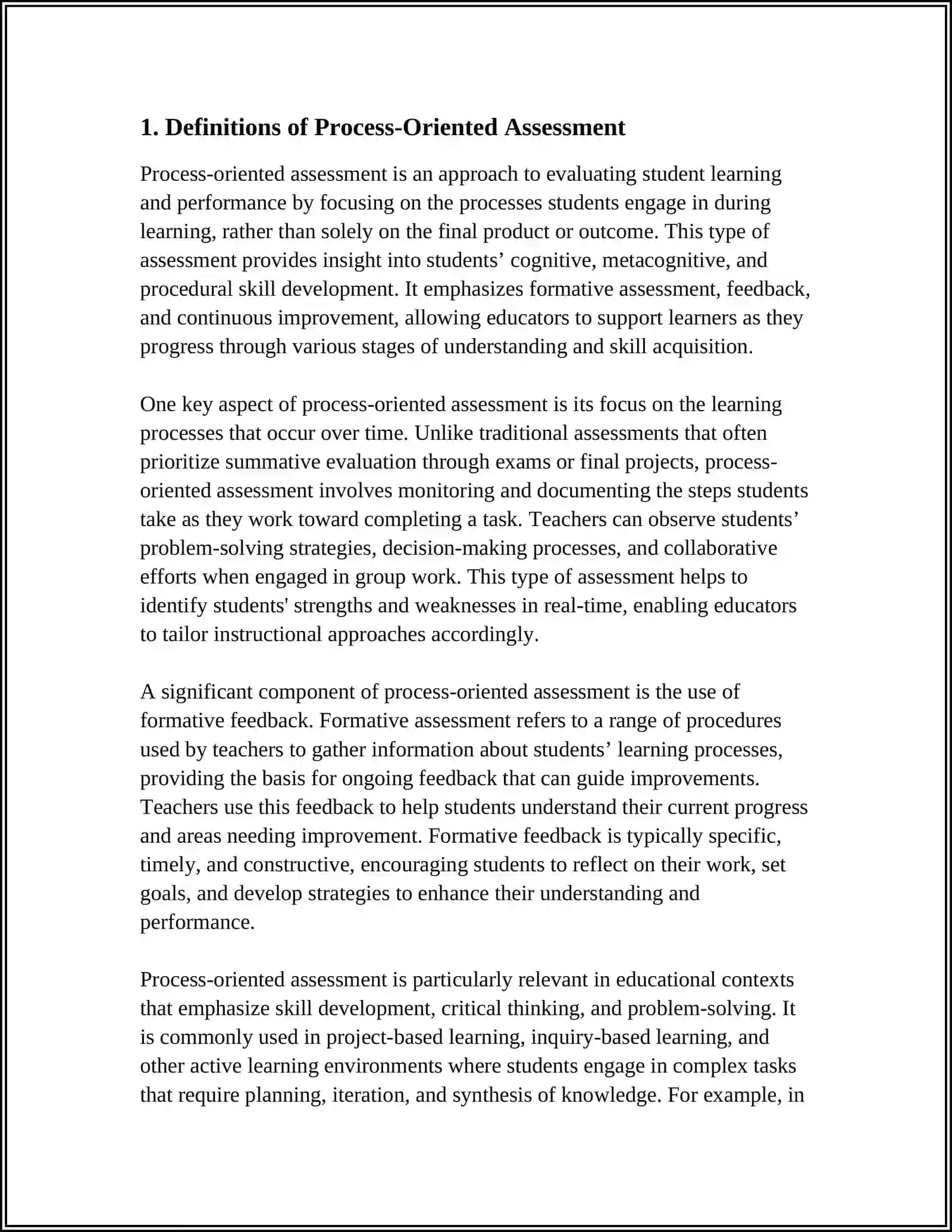 PROCESS ORIENTED ASSESSMENT ANDA PRODUCT ORIENTED ASSESSMENT 3