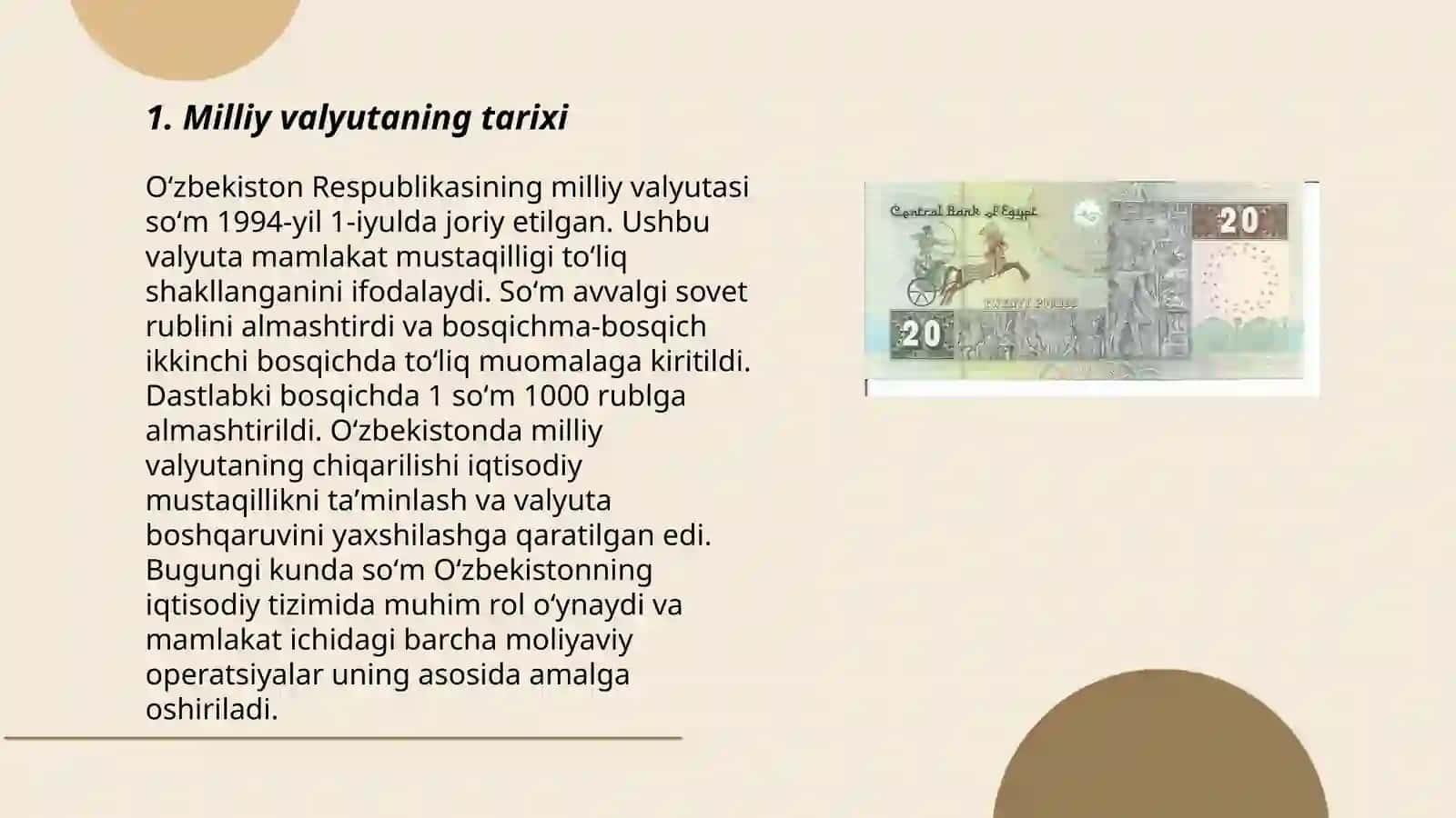 Milliy valyutaning tarixi 3