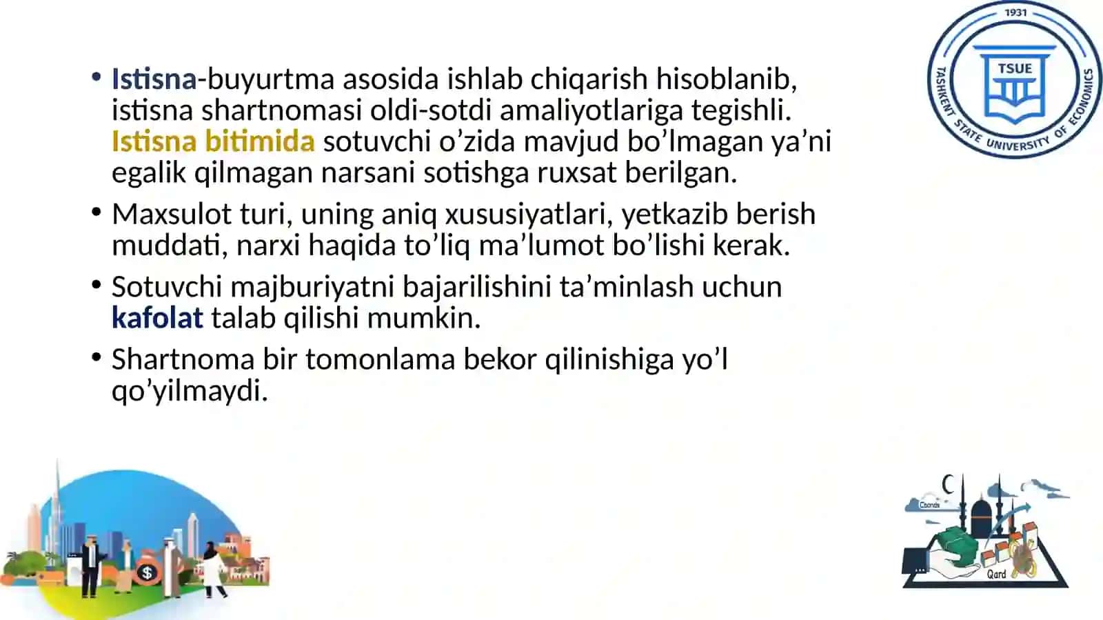 Istisna shartnomasi 3