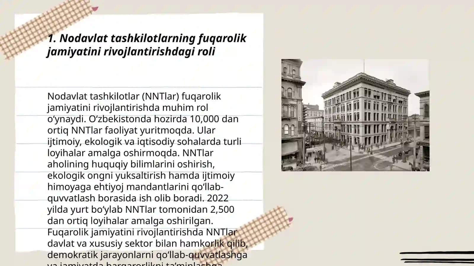 Nodavlat va jamoat tashkilotlarning Òzbekiston demokratik jamiyat barpo etishdagi òrni va ahamiyati 3