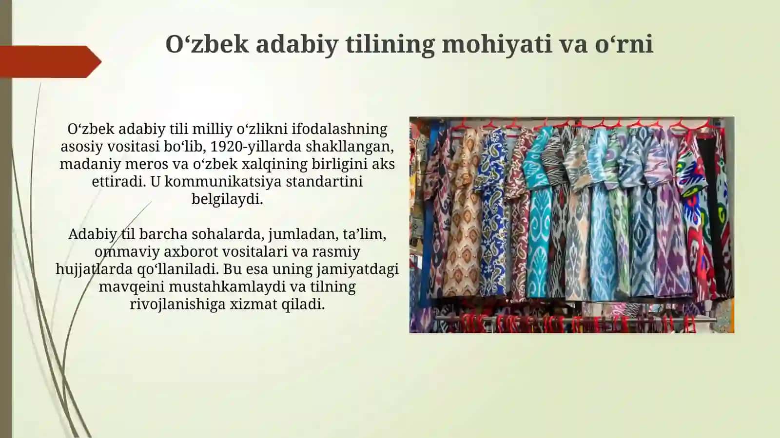 Oʻzbek Adabiy Tili va Dialektlar: Umumiy Qiyos 3
