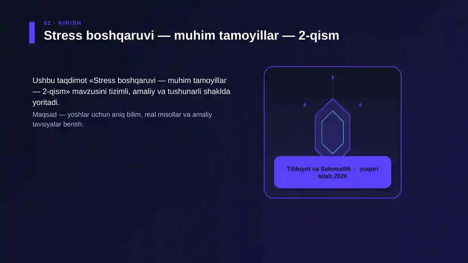 Stress boshqaruvi — muhim tamoyillar — 2-qism 3