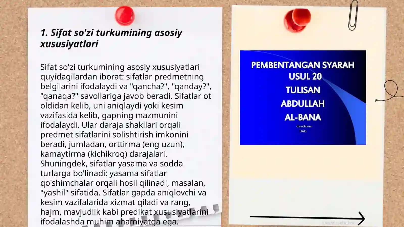 Sifat so'z turkumini o'rganishda interfaol usullardan foydalanish 3