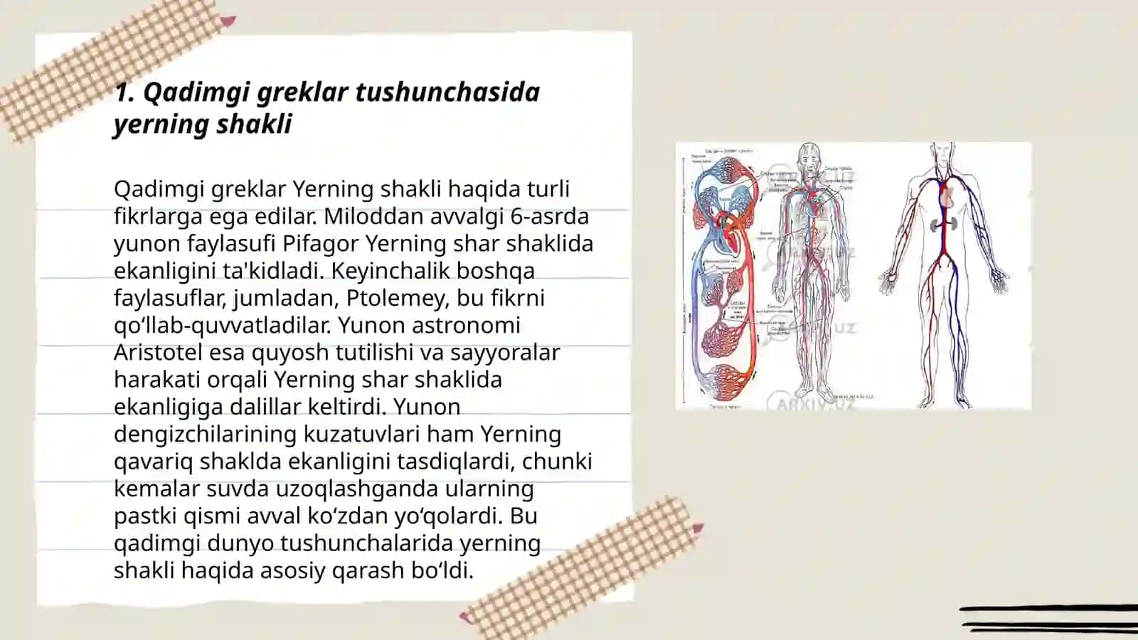 Yerning shakli va õlchamlari 3