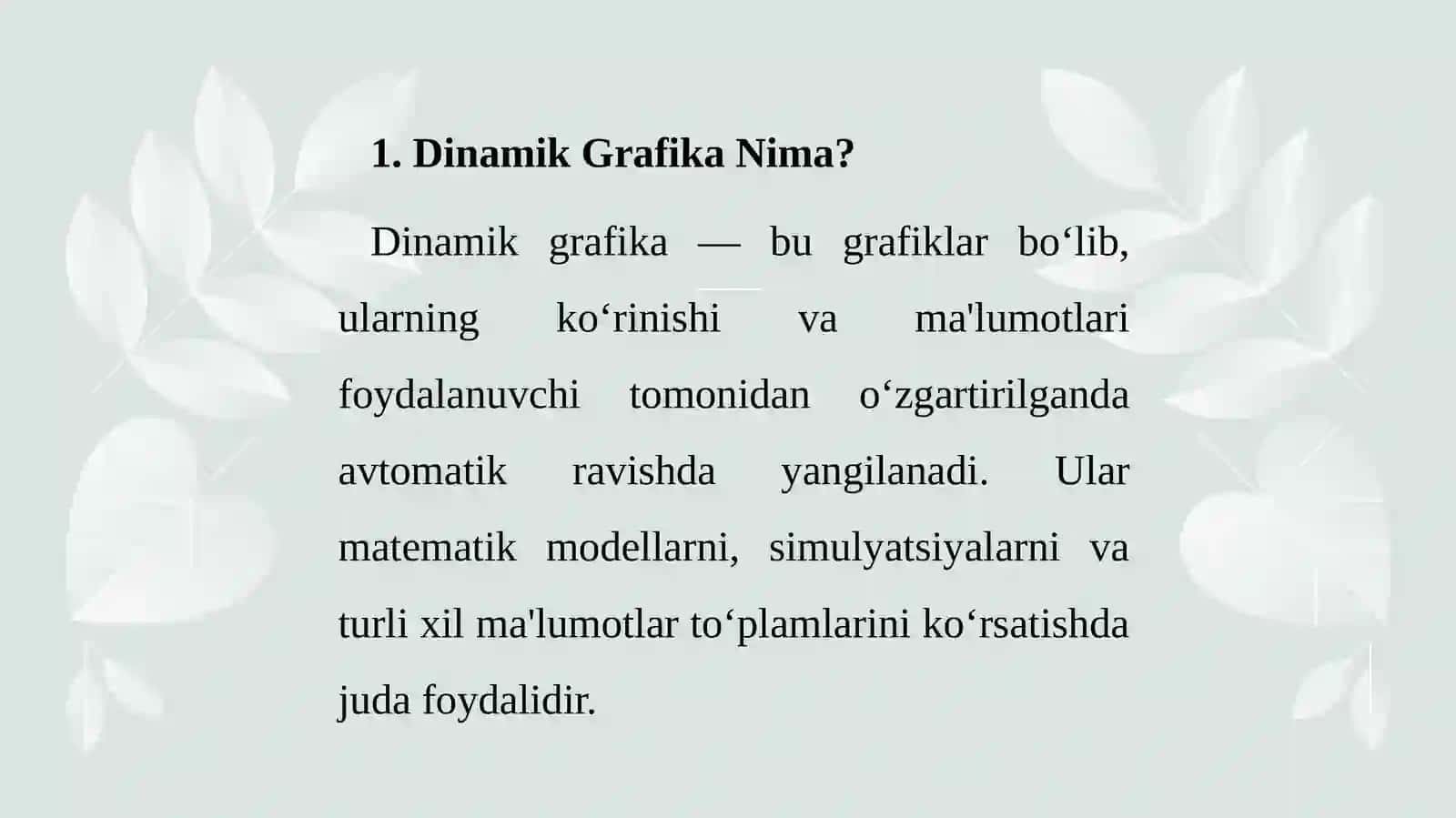 Mathcad Dasturida Dinamik Grafika 3