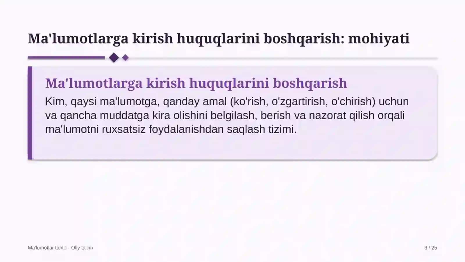 bolalar o'smirlar sport maktablarida ma'lumotlarga kirish huquqlarini boshqarish 4950 3