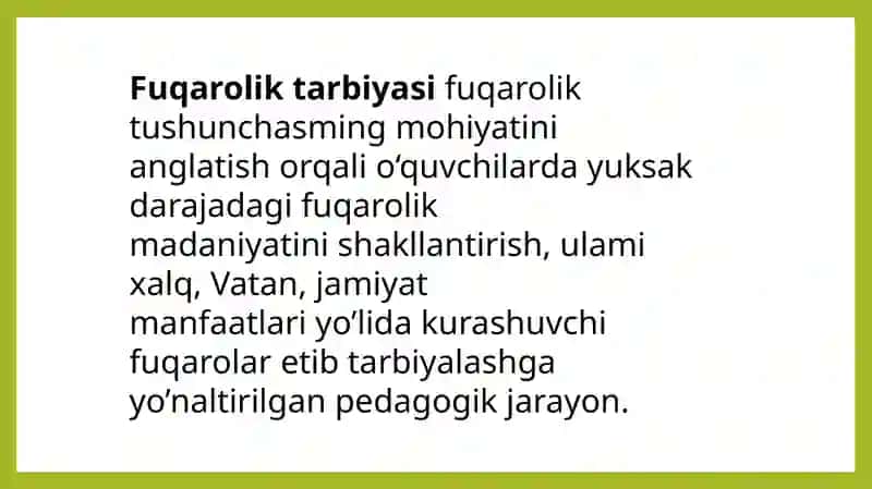 Fuqarolik tarbiyasi. 3