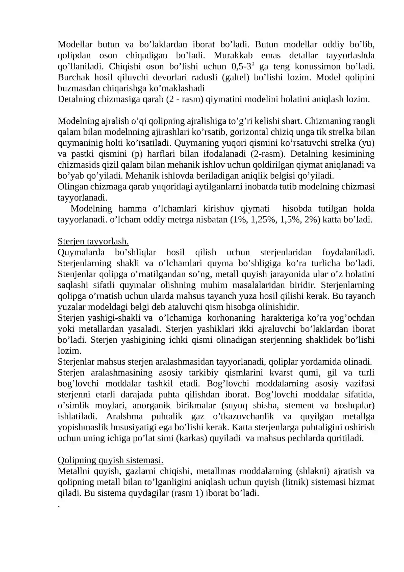Quyma IShLAB ChIQARISh TEXNOLOGIYaSINI O’RGANISh 3