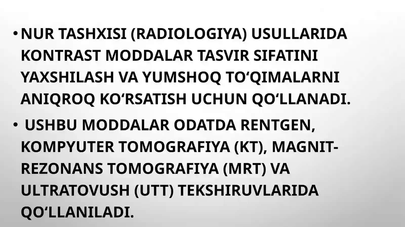 ASHUROVA DINORANING TIBBIY RADIOLOGIYA FANIDAN TAYYORLAGAN TAQDIMOT 3