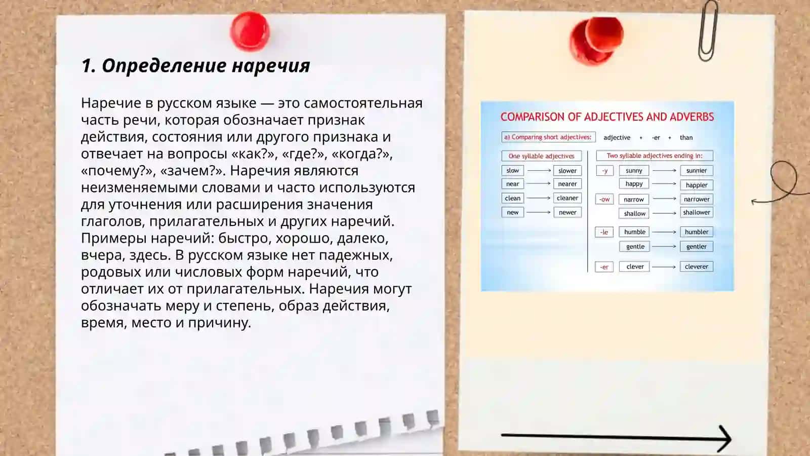 КУРС: Наречие и его классификация 3