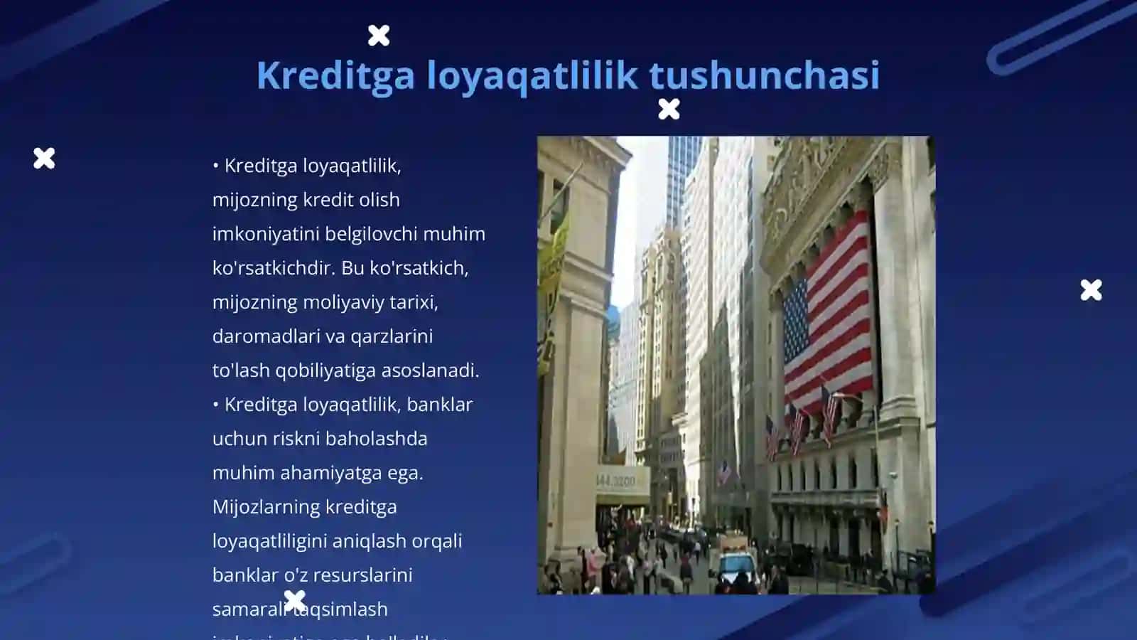 Mijozning kreditga loyaqatliligining asosiy va qoshimcha ko'rsatkichlari 3