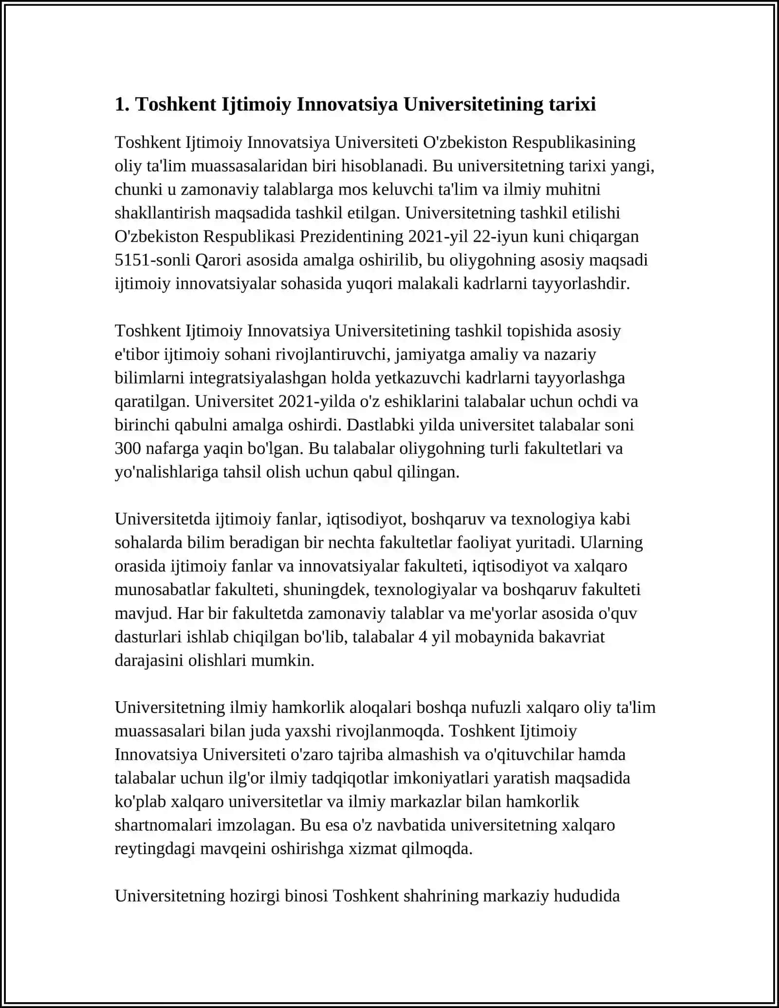 Toshkent Ijtimoiy Innovatsiya Universiteti 3