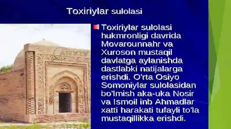 O`ZBEK DAVLATCHILIGINING SHAKLLANISHI VA TARAQQIYOT BOSQICHLARI 3
