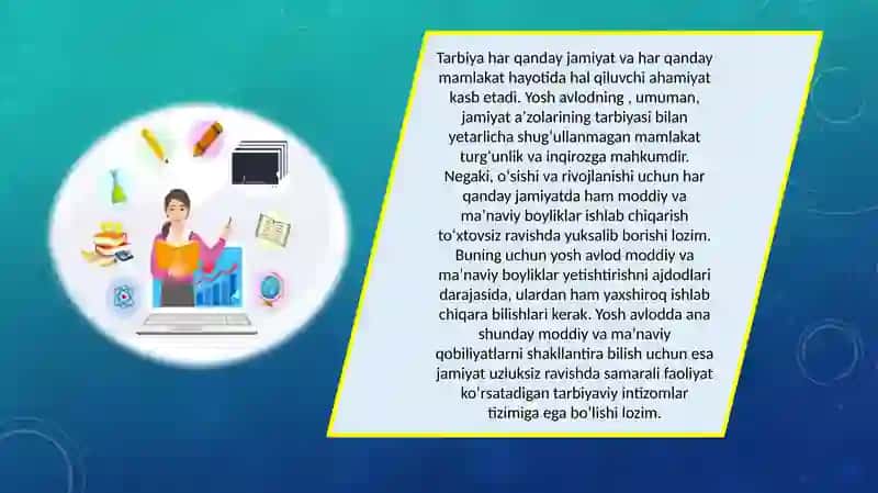 Tаrbiya fаnini o’qitishdа ахbоrоt tехnоlоgiyalаrining o‘rni 3