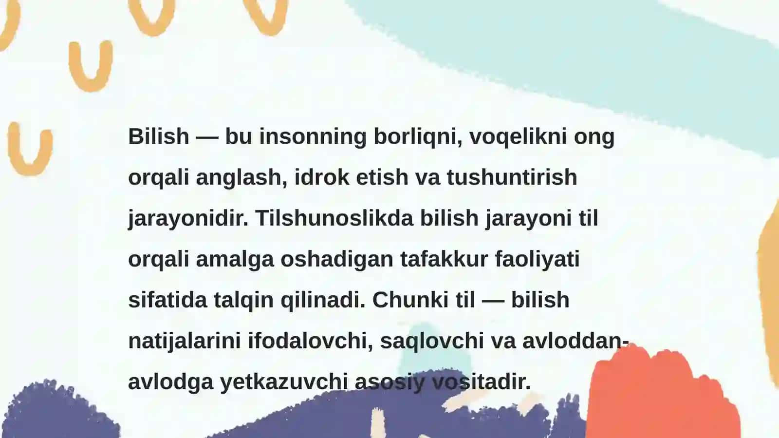 Bilish va uning turlari 3