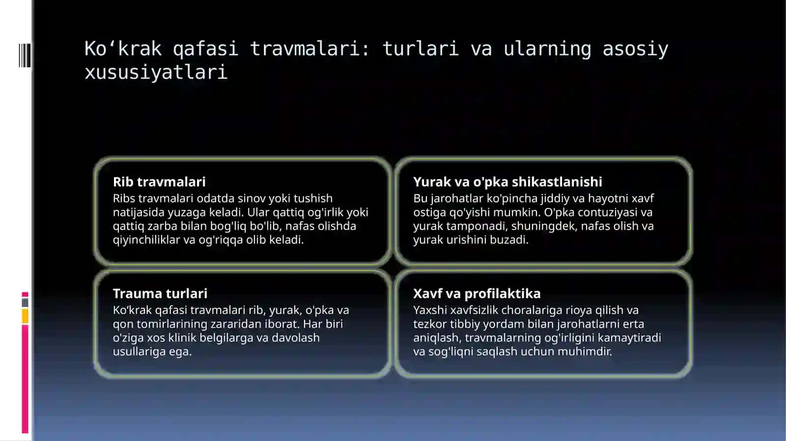 Ko’krak qafasi travmalari 3