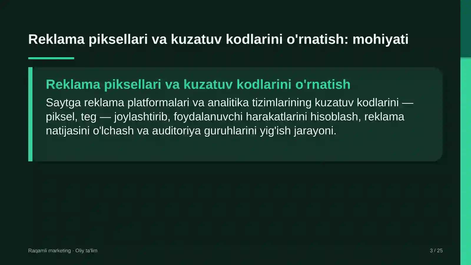 poyabzal ta'mirlash ustaxonalarida reklama piksellari va kuzatuv kodlarini o'rnatish 1737 3