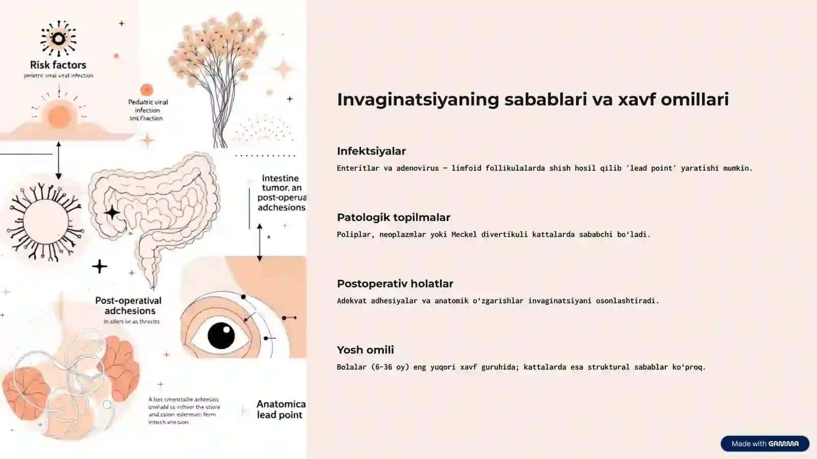 Ichak invaginatsiyasi va spastik ichak tutilishi: Asosiy tushunchalar 3