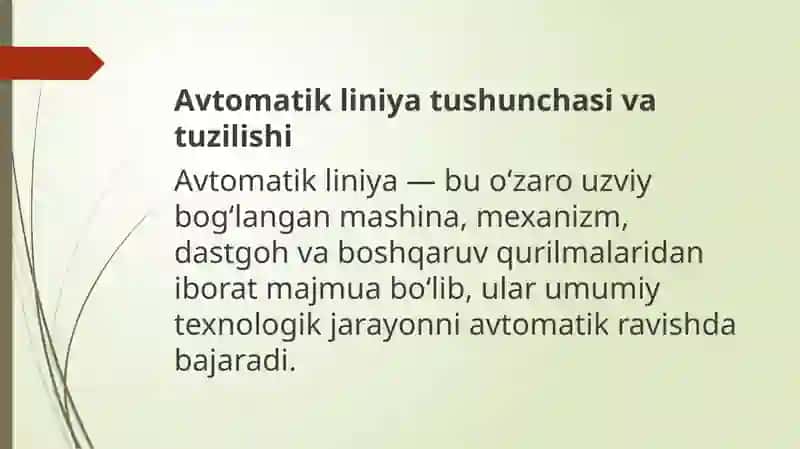 Avtomatik liniyalarning ishonchliligi 3