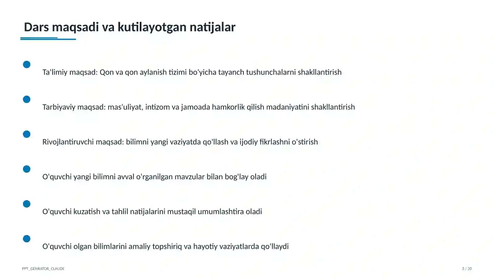 Qon va qon aylanish tizimi (8-sinf) 3