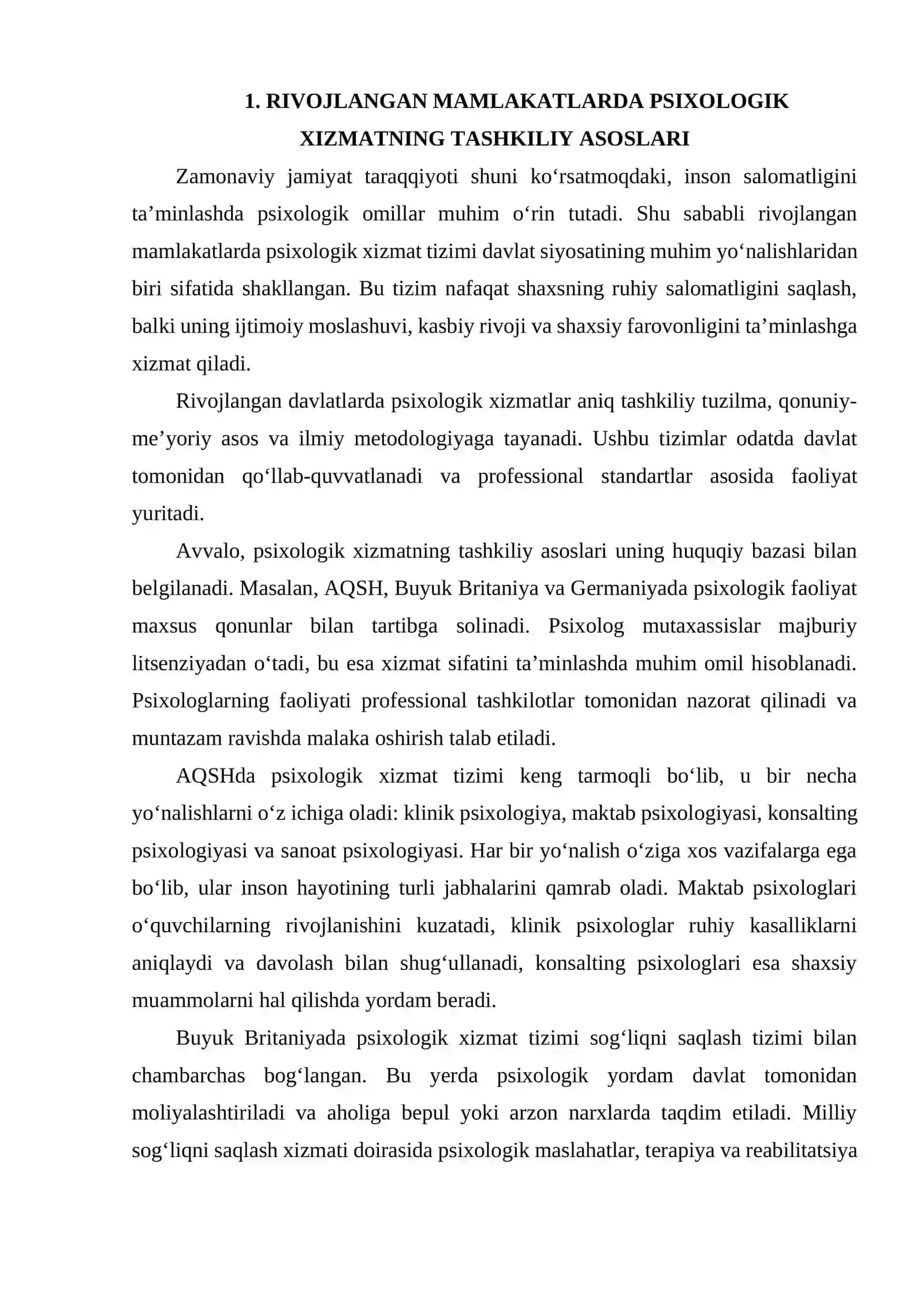 BOSHQA MAMLAKATLARDAGI PSIXOLOGIK XIZMAT TAJRIBALARI 3