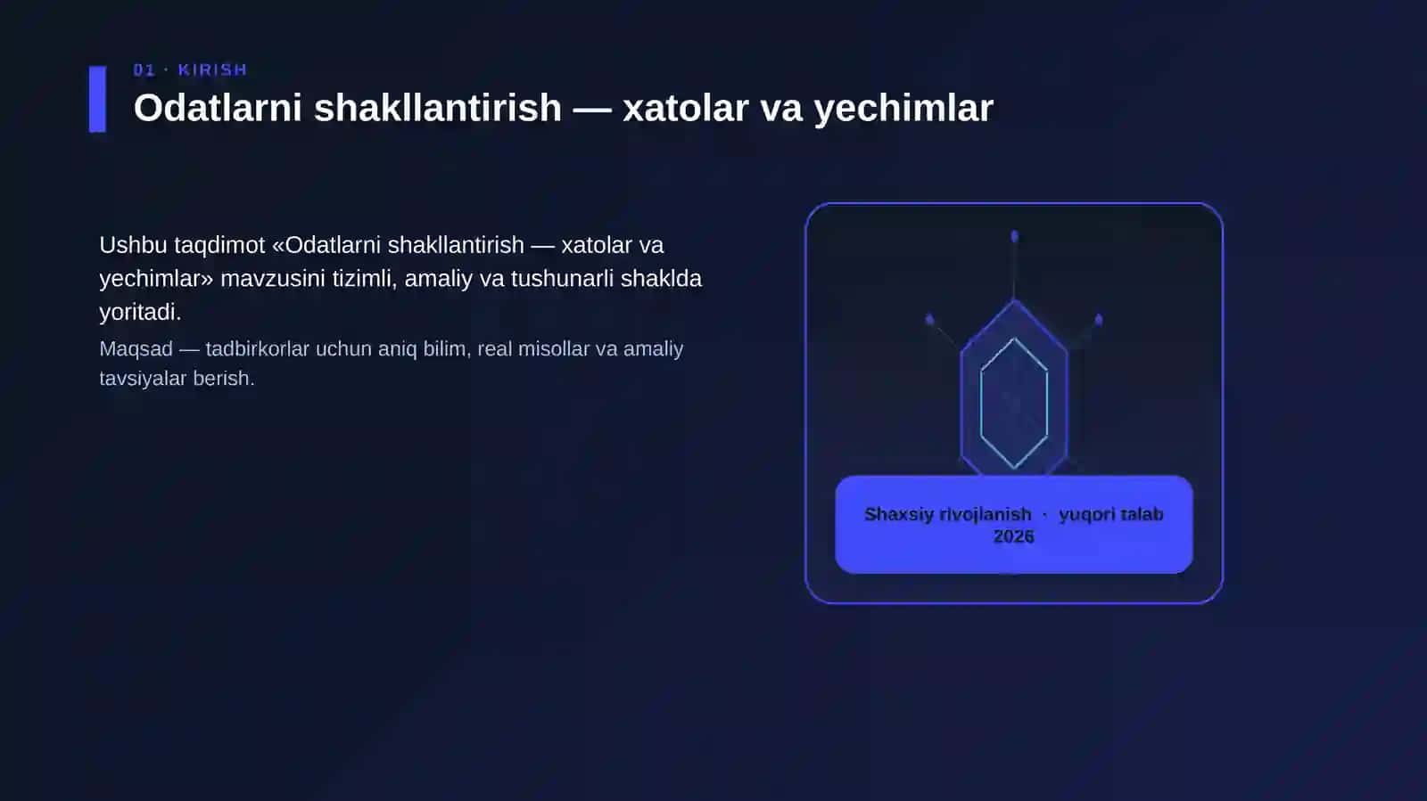 Odatlarni shakllantirish — xatolar va yechimlar 3