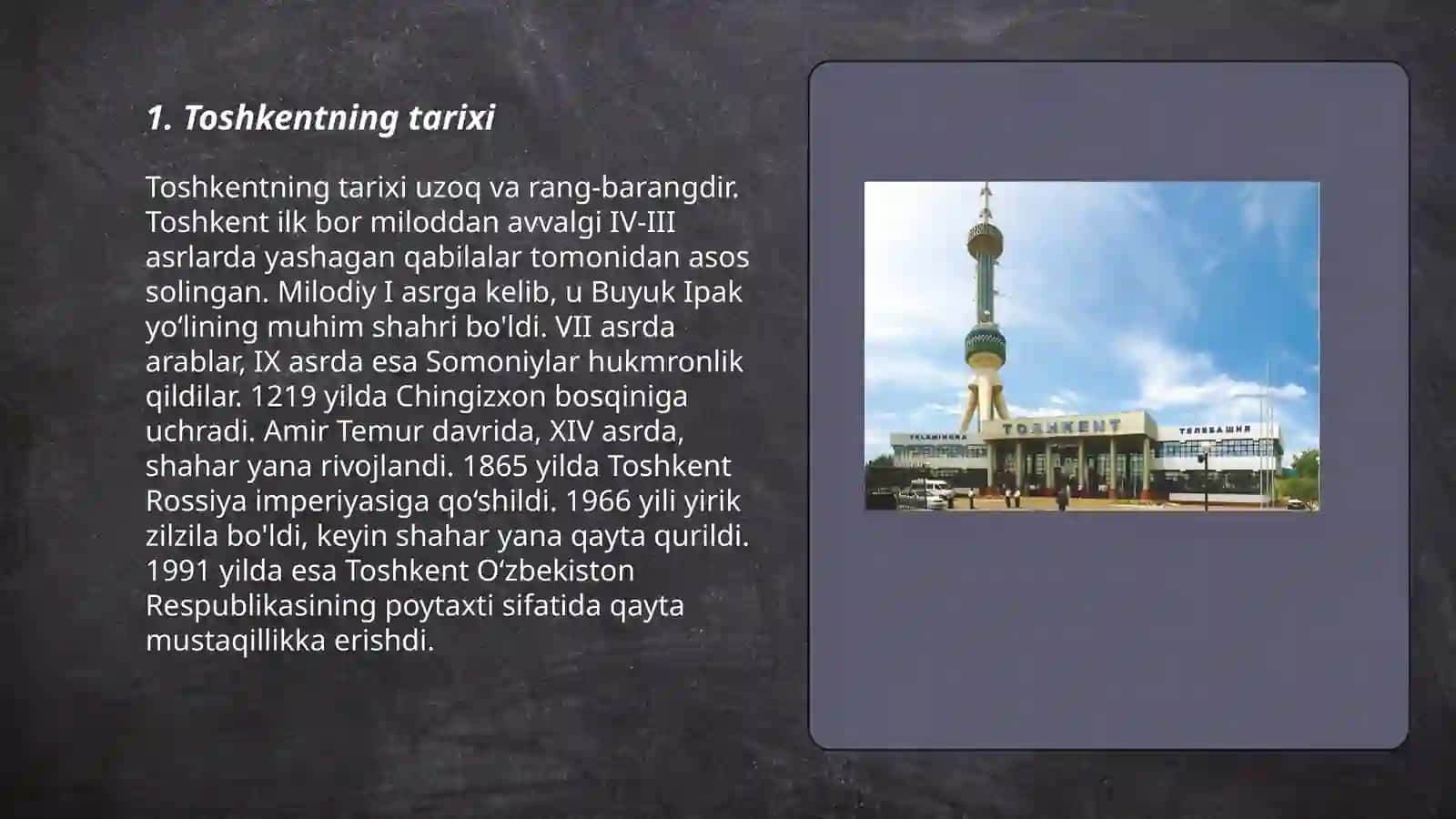 Toshkentning tarixi 3