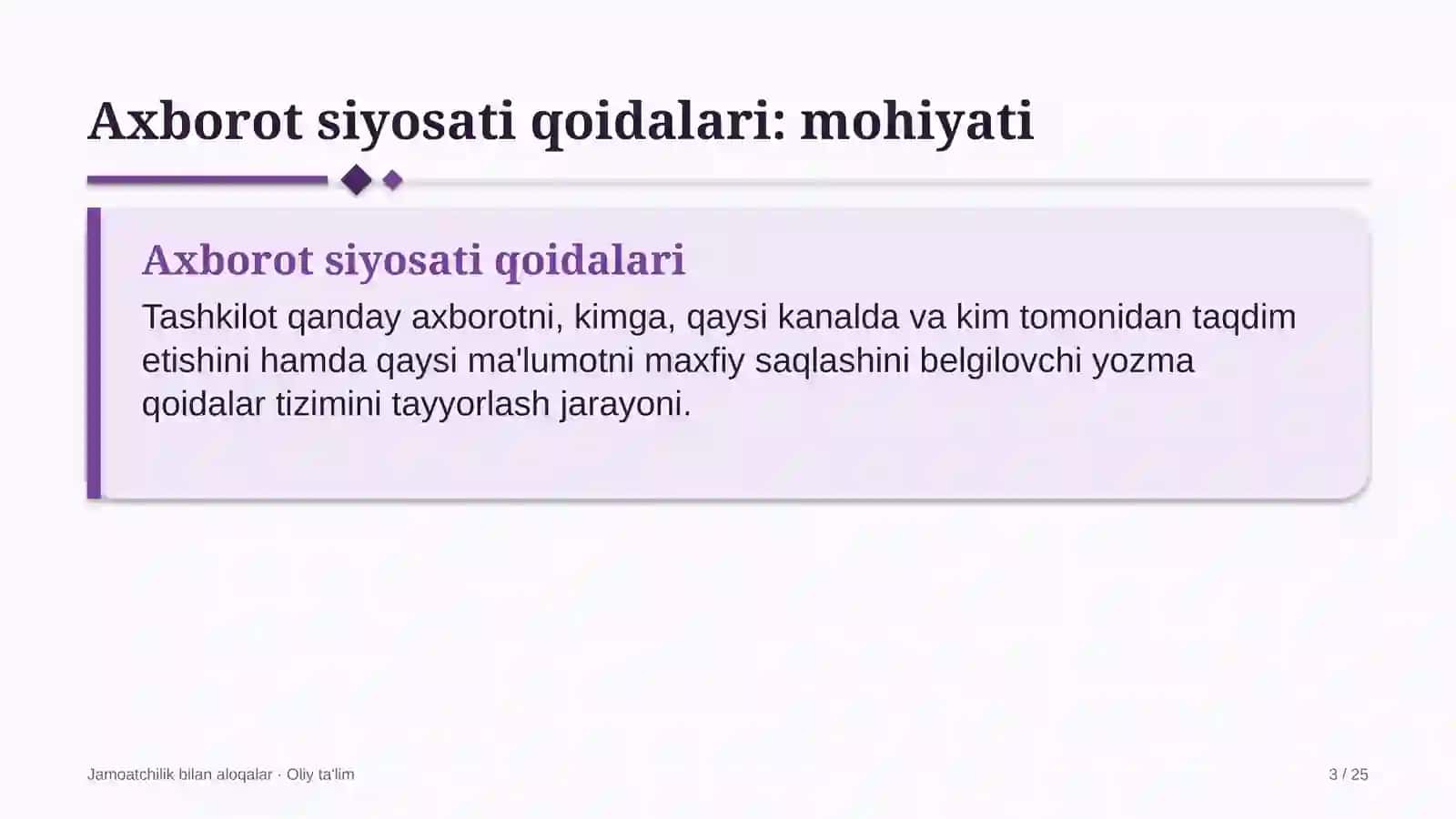 arxitektura byurolarida axborot siyosati qoidalarini ishlab chiqish 1709 3