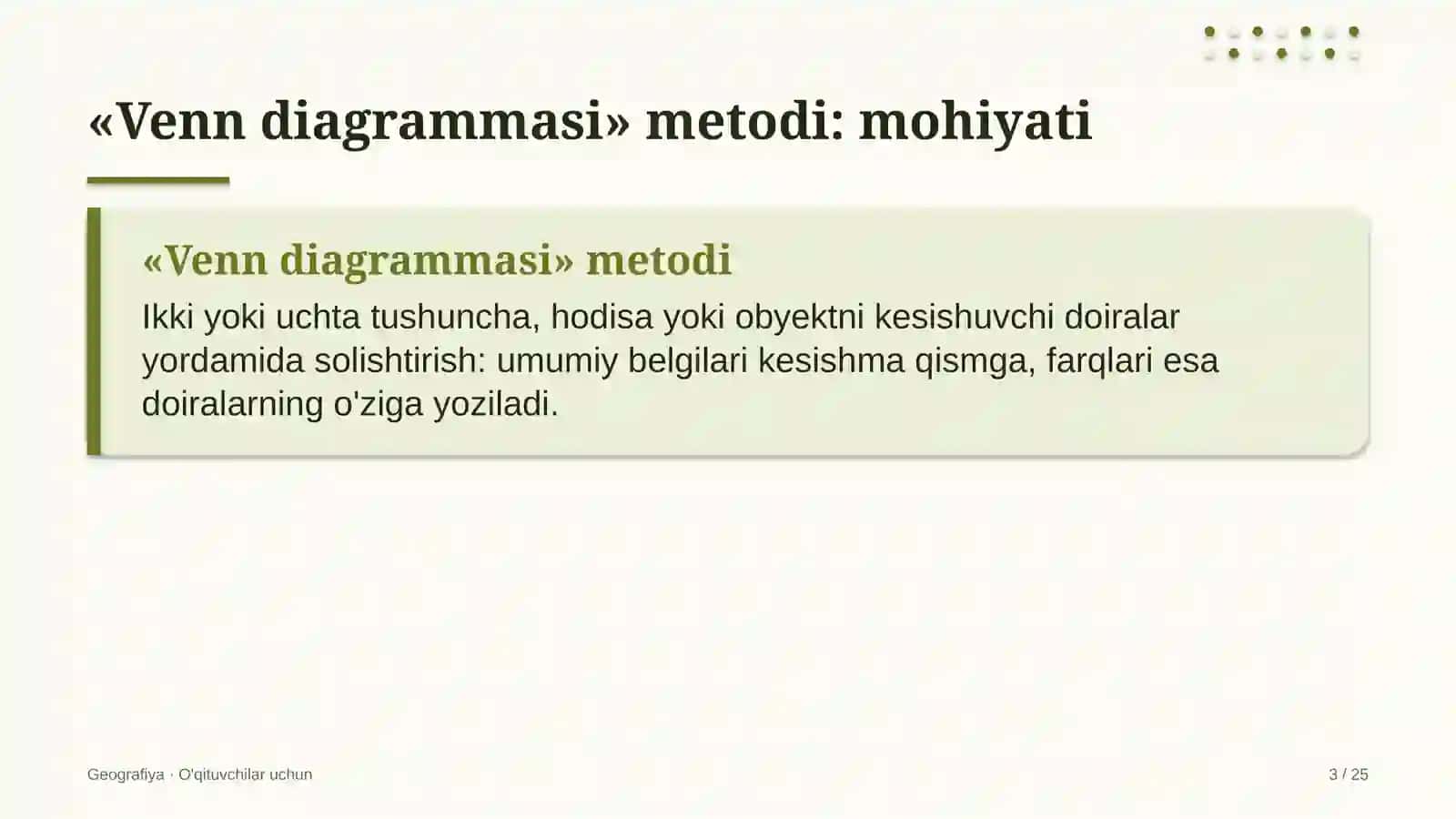 geografiya darslarida venn diagrammasi metodidan foydalanish 9862 3