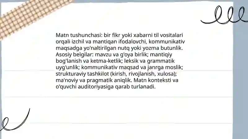 Matn va uning turlari 3