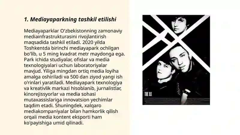 Mediayapark tarixi mediyaparkning iqtisodiy jarayonlari ish faoliyati 3