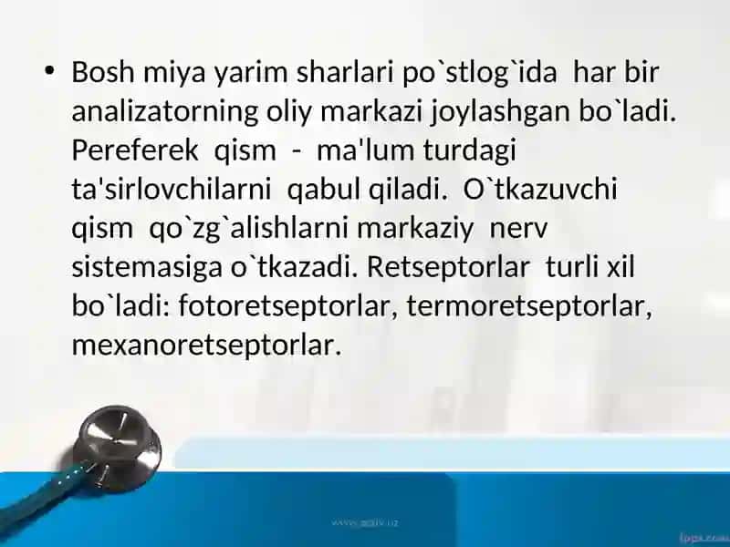 Organizm faoliyatida sеzgi organlarining roli 3
