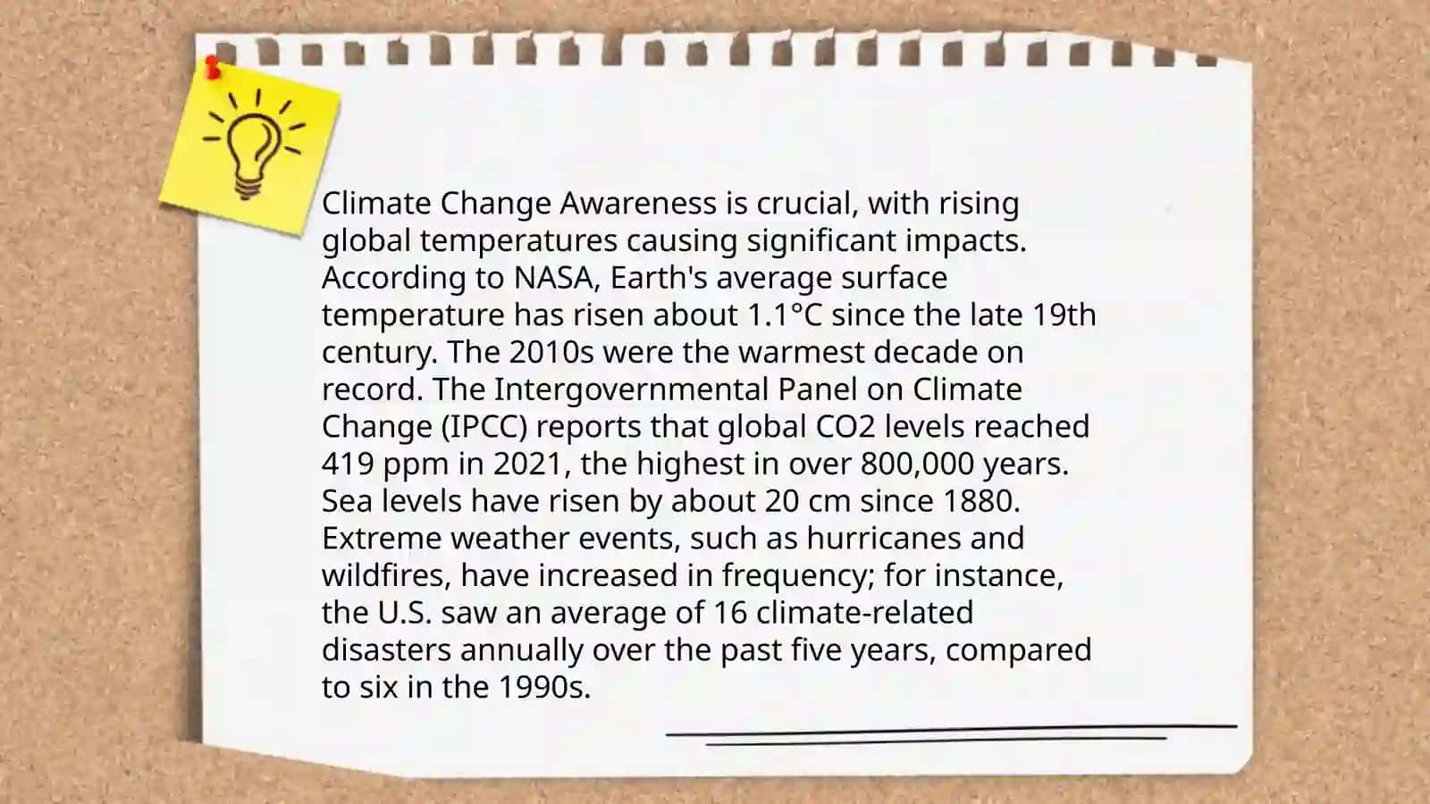 Climate Change Awareness Plan 3