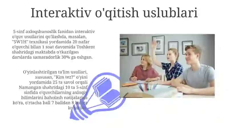 Interaktiv o'qitish uslublari 3
