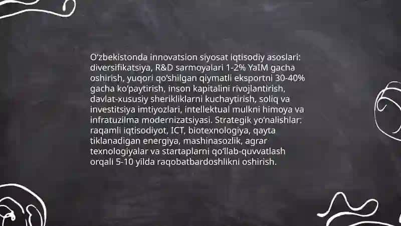 Innovatsion Siyosatning Iqtisodiy Asoslari 3