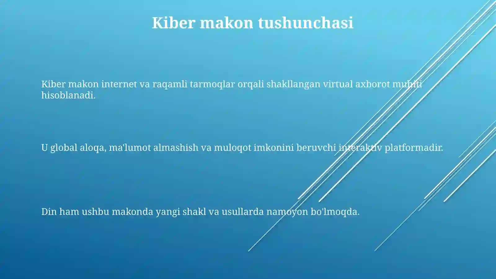 Kiber makonda din 3