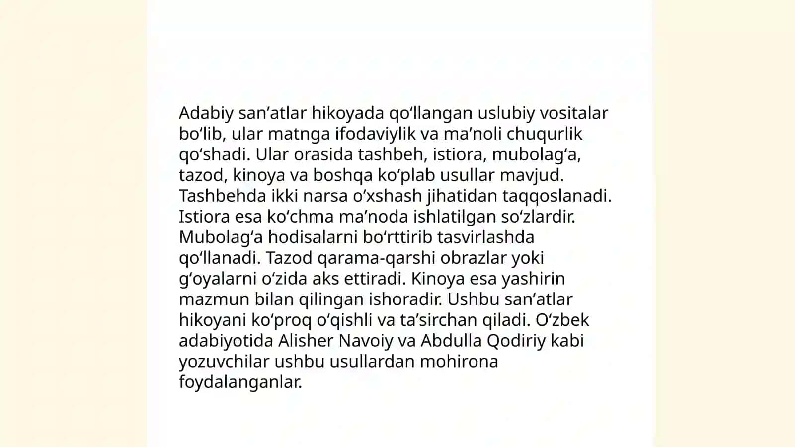 A.Qahhor "Daxshat" hikoyasining uslubiy tahlili 3